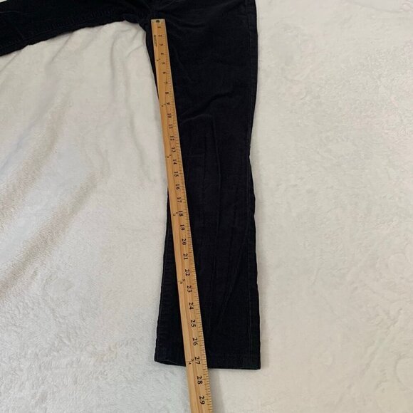 Helmut Lang black cotton stretch skinny corduroy casual career pants - Picture 10 of 10